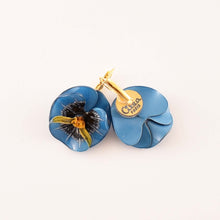 Laden Sie das Bild in den Galerie-Viewer, Ciléa Paris Ohrhänger Pensée mini Blau